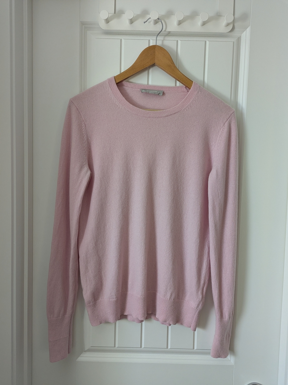 Everlane Pale Pink Crewneck Cashmere Sweater Medium